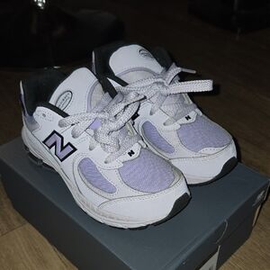 New Balance Purple and White Sneakers Mesh Upper Cushioned Midsole